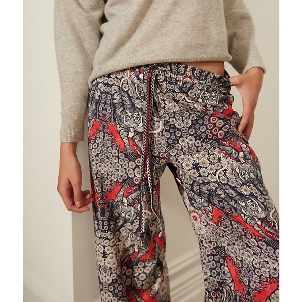 NWT Anthropologie Artist Flannel Pajama Pants. Size medium - Picture 2 of 10
